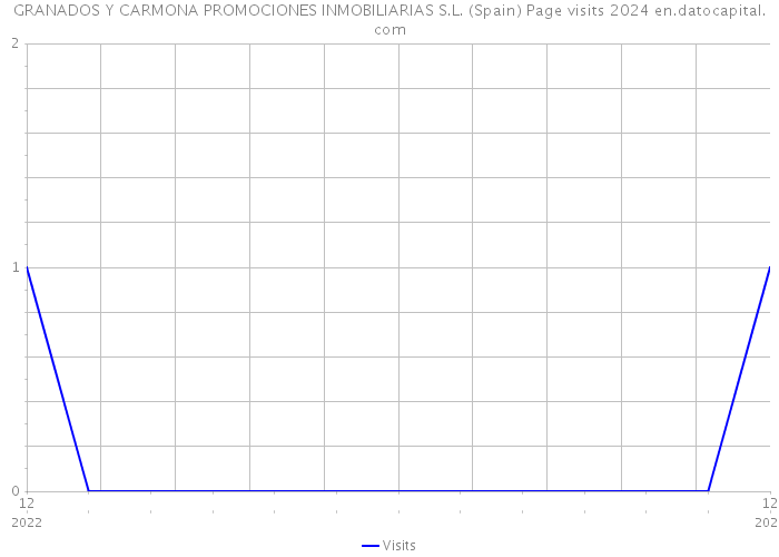 GRANADOS Y CARMONA PROMOCIONES INMOBILIARIAS S.L. (Spain) Page visits 2024 