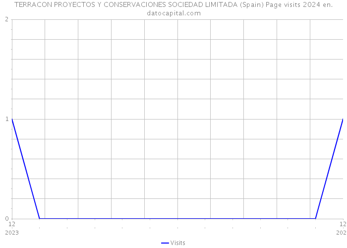 TERRACON PROYECTOS Y CONSERVACIONES SOCIEDAD LIMITADA (Spain) Page visits 2024 