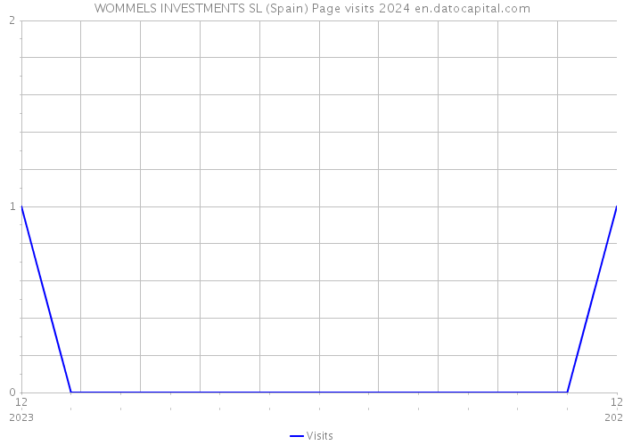 WOMMELS INVESTMENTS SL (Spain) Page visits 2024 