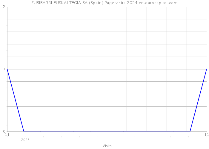 ZUBIBARRI EUSKALTEGIA SA (Spain) Page visits 2024 