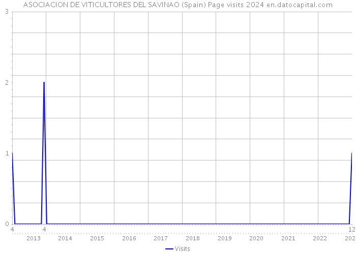 ASOCIACION DE VITICULTORES DEL SAVINAO (Spain) Page visits 2024 