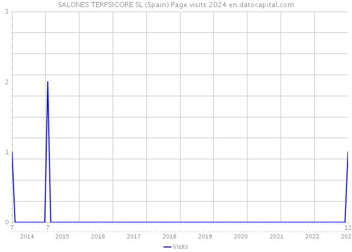 SALONES TERPSICORE SL (Spain) Page visits 2024 