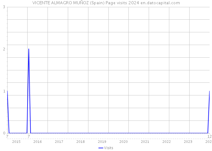 VICENTE ALMAGRO MUÑOZ (Spain) Page visits 2024 