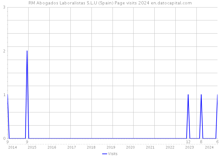 RM Abogados Laboralistas S.L.U (Spain) Page visits 2024 