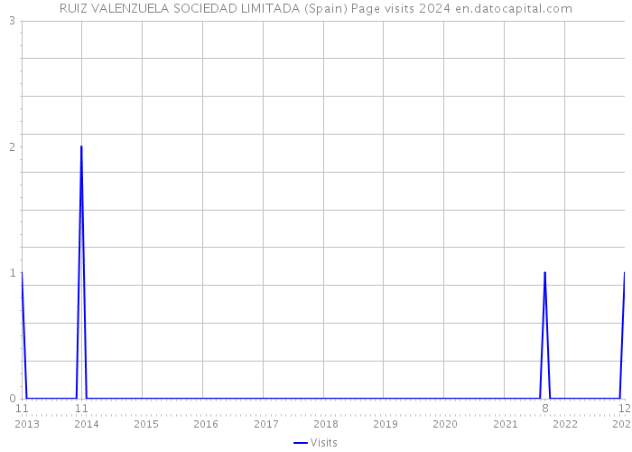 RUIZ VALENZUELA SOCIEDAD LIMITADA (Spain) Page visits 2024 