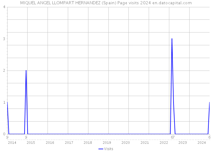 MIQUEL ANGEL LLOMPART HERNANDEZ (Spain) Page visits 2024 