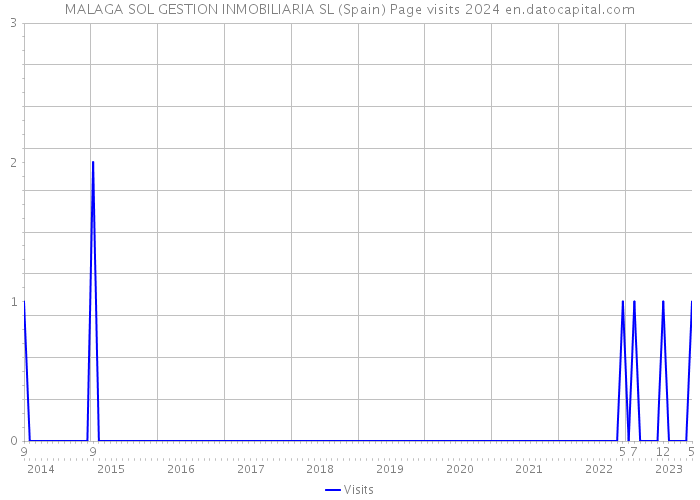 MALAGA SOL GESTION INMOBILIARIA SL (Spain) Page visits 2024 