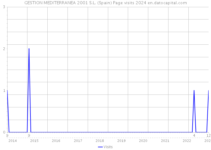 GESTION MEDITERRANEA 2001 S.L. (Spain) Page visits 2024 