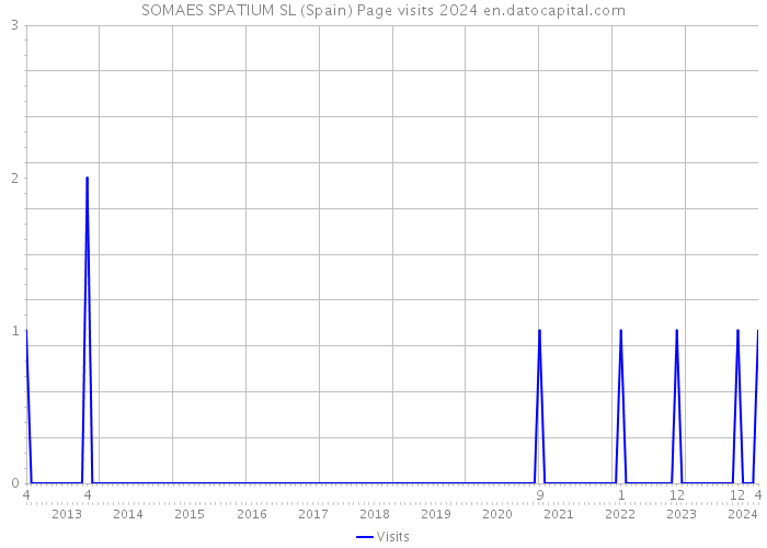 SOMAES SPATIUM SL (Spain) Page visits 2024 