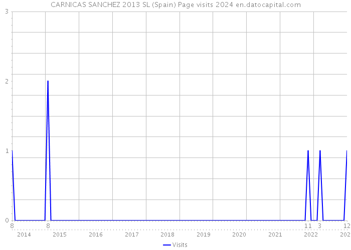 CARNICAS SANCHEZ 2013 SL (Spain) Page visits 2024 