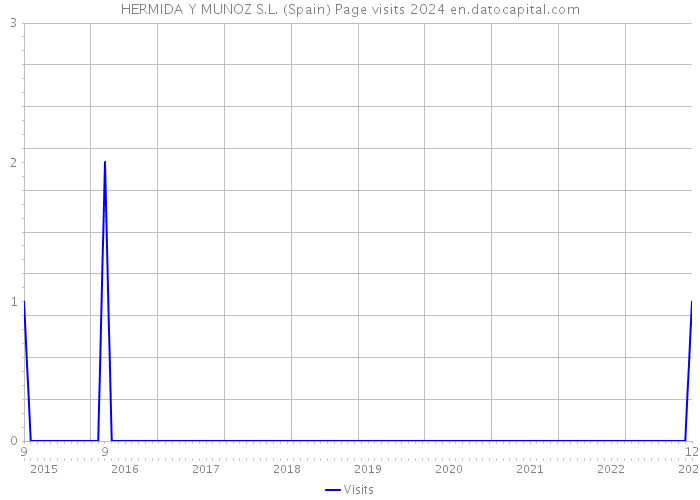 HERMIDA Y MUNOZ S.L. (Spain) Page visits 2024 