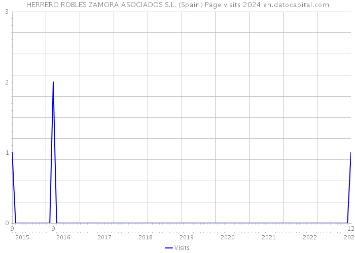 HERRERO ROBLES ZAMORA ASOCIADOS S.L. (Spain) Page visits 2024 