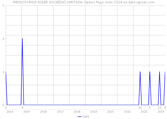 PIENSOS HNOS SOLER SOCIEDAD LIMITADA (Spain) Page visits 2024 