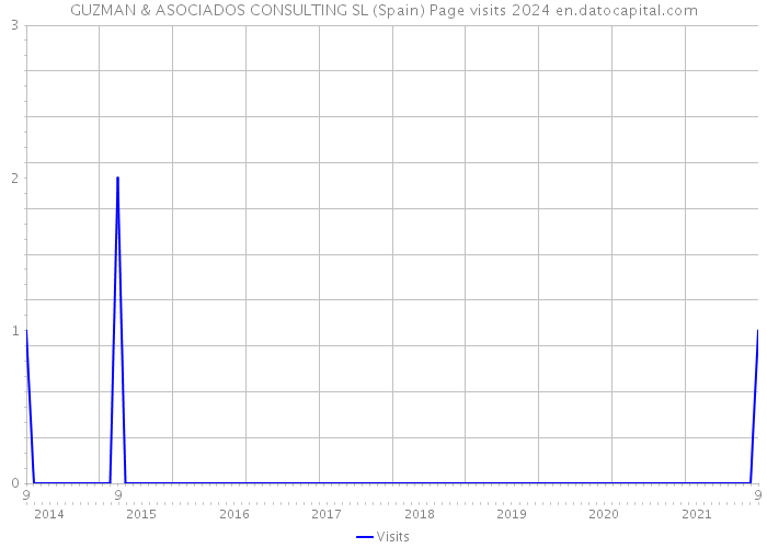 GUZMAN & ASOCIADOS CONSULTING SL (Spain) Page visits 2024 