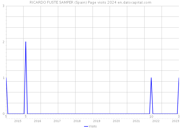 RICARDO FUSTE SAMPER (Spain) Page visits 2024 