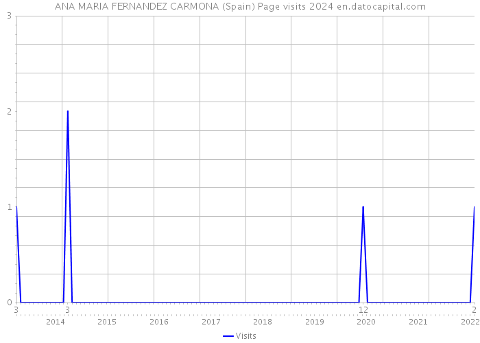 ANA MARIA FERNANDEZ CARMONA (Spain) Page visits 2024 