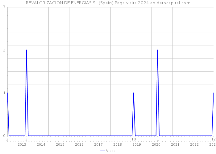 REVALORIZACION DE ENERGIAS SL (Spain) Page visits 2024 