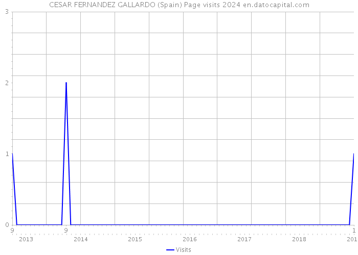CESAR FERNANDEZ GALLARDO (Spain) Page visits 2024 