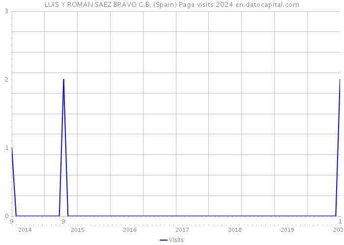 LUIS Y ROMAN SAEZ BRAVO C.B. (Spain) Page visits 2024 