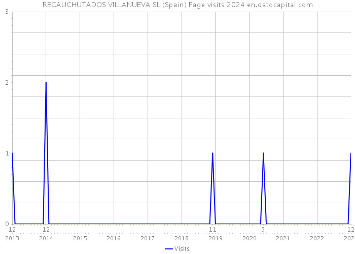 RECAUCHUTADOS VILLANUEVA SL (Spain) Page visits 2024 