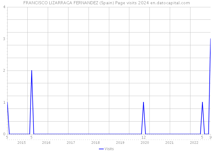 FRANCISCO LIZARRAGA FERNANDEZ (Spain) Page visits 2024 