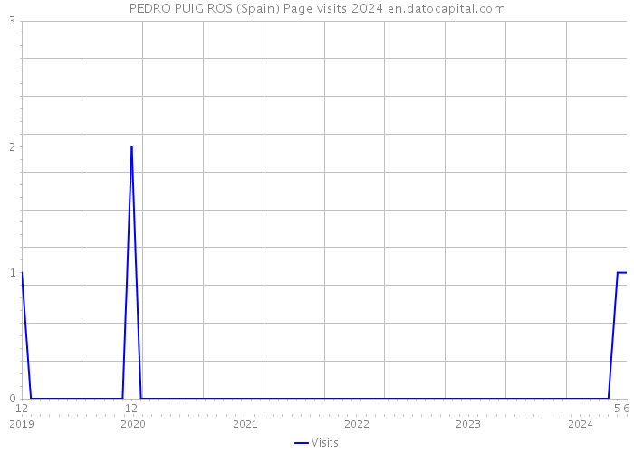 PEDRO PUIG ROS (Spain) Page visits 2024 