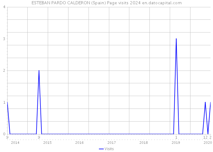 ESTEBAN PARDO CALDERON (Spain) Page visits 2024 