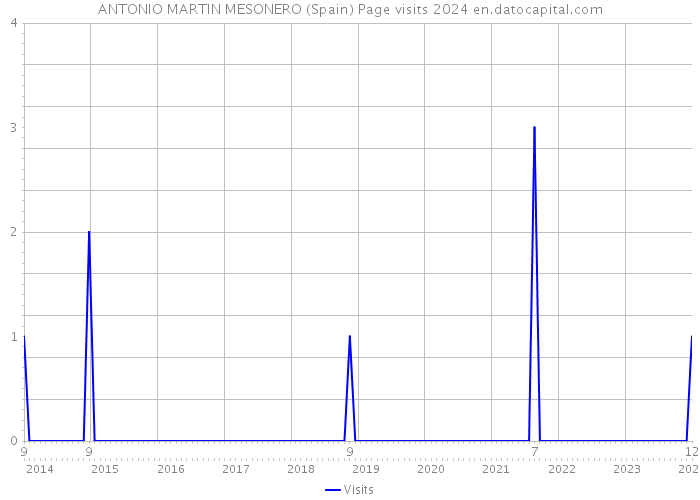 ANTONIO MARTIN MESONERO (Spain) Page visits 2024 