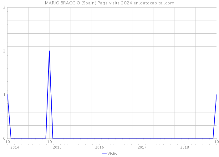 MARIO BRACCIO (Spain) Page visits 2024 