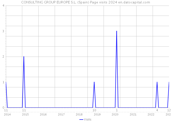 CONSULTING GROUP EUROPE S.L. (Spain) Page visits 2024 