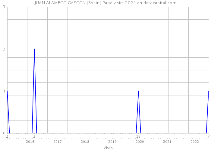 JUAN ALAMEGO GASCON (Spain) Page visits 2024 