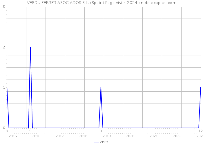 VERDU FERRER ASOCIADOS S.L. (Spain) Page visits 2024 