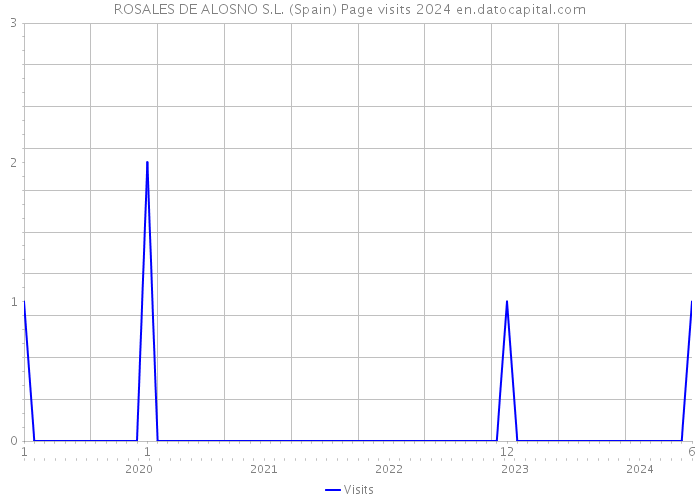 ROSALES DE ALOSNO S.L. (Spain) Page visits 2024 