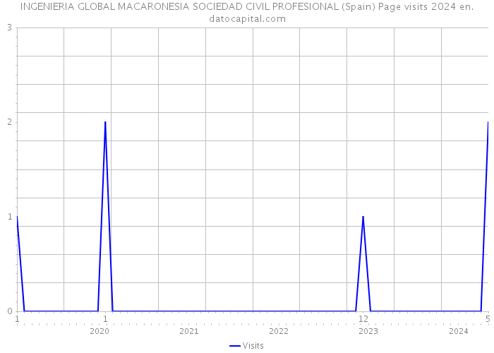 INGENIERIA GLOBAL MACARONESIA SOCIEDAD CIVIL PROFESIONAL (Spain) Page visits 2024 