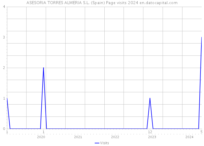 ASESORIA TORRES ALMERIA S.L. (Spain) Page visits 2024 