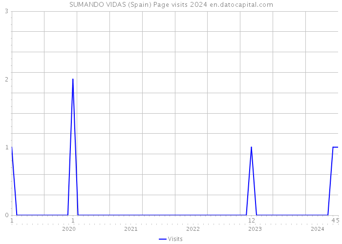 SUMANDO VIDAS (Spain) Page visits 2024 
