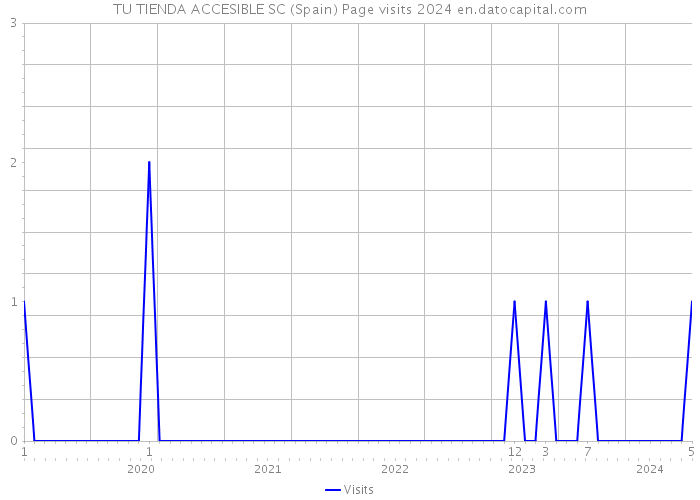 TU TIENDA ACCESIBLE SC (Spain) Page visits 2024 