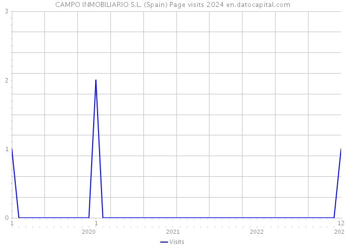 CAMPO INMOBILIARIO S.L. (Spain) Page visits 2024 