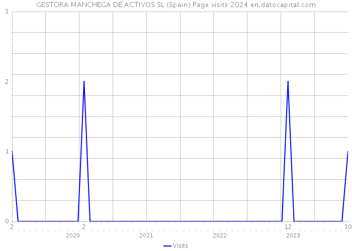 GESTORA MANCHEGA DE ACTIVOS SL (Spain) Page visits 2024 