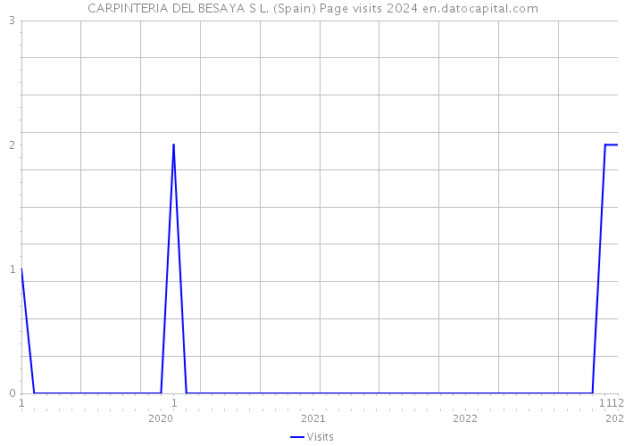CARPINTERIA DEL BESAYA S L. (Spain) Page visits 2024 