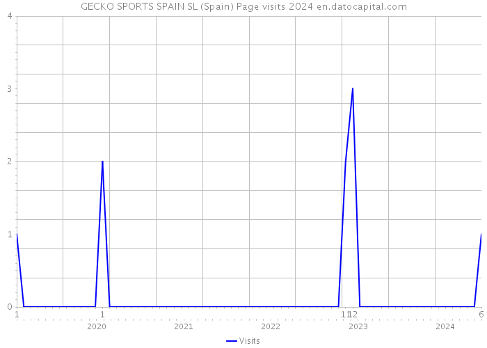 GECKO SPORTS SPAIN SL (Spain) Page visits 2024 