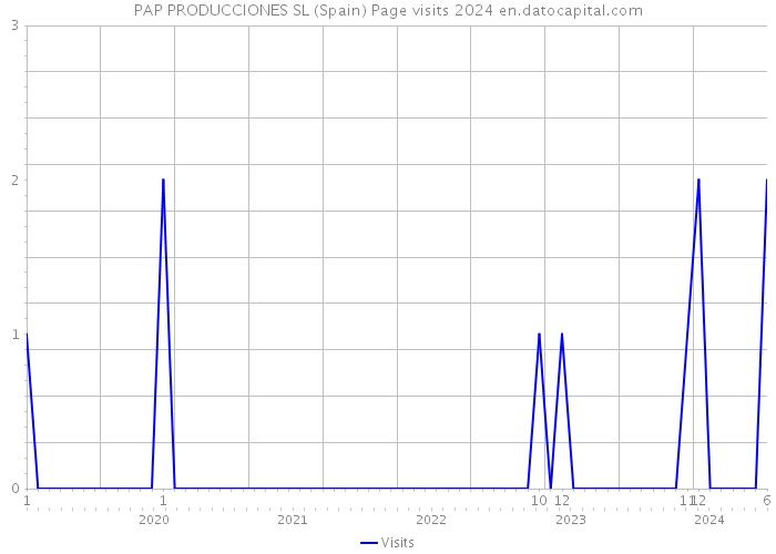 PAP PRODUCCIONES SL (Spain) Page visits 2024 