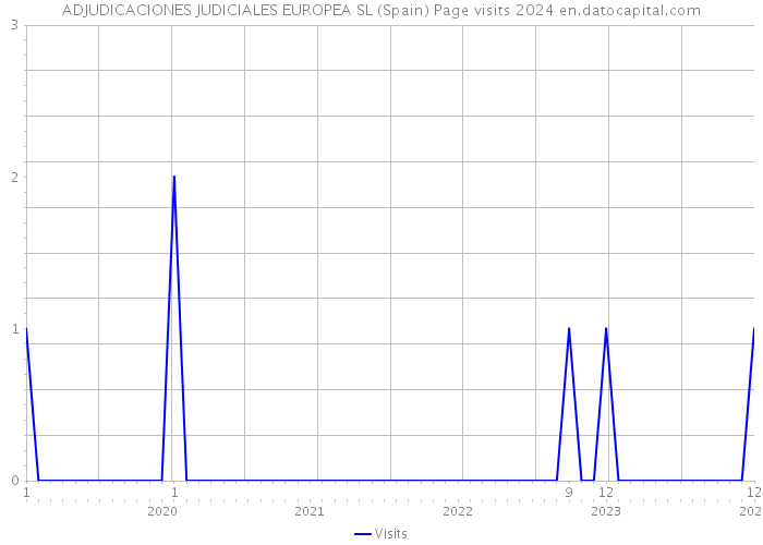 ADJUDICACIONES JUDICIALES EUROPEA SL (Spain) Page visits 2024 