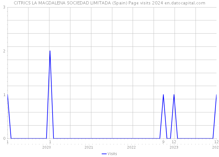 CITRICS LA MAGDALENA SOCIEDAD LIMITADA (Spain) Page visits 2024 