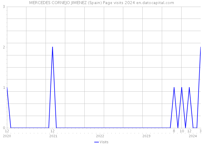 MERCEDES CORNEJO JIMENEZ (Spain) Page visits 2024 