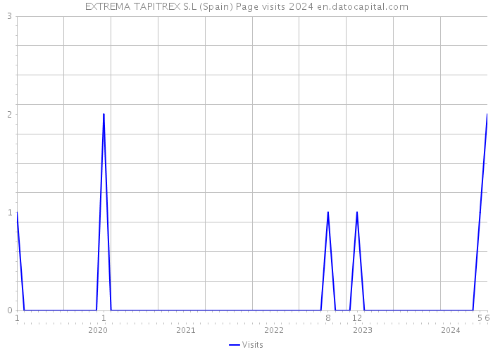 EXTREMA TAPITREX S.L (Spain) Page visits 2024 