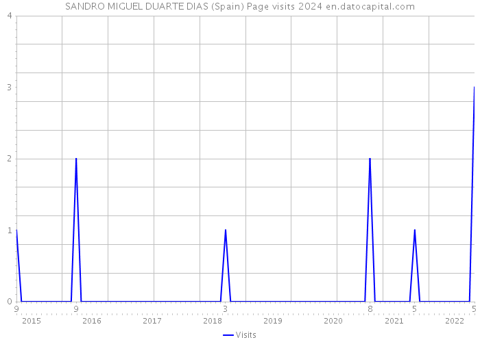 SANDRO MIGUEL DUARTE DIAS (Spain) Page visits 2024 