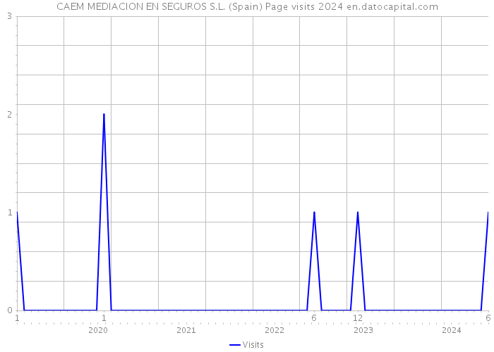 CAEM MEDIACION EN SEGUROS S.L. (Spain) Page visits 2024 