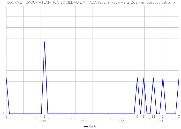 GOURMET GROUP ATLANTICO SOCIEDAD LIMITADA (Spain) Page visits 2024 