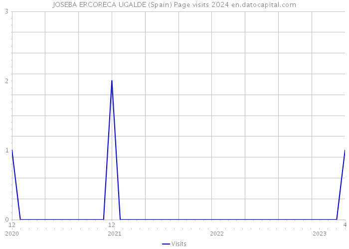 JOSEBA ERCORECA UGALDE (Spain) Page visits 2024 